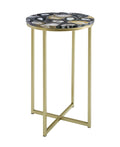 Black Round Side Table J174152