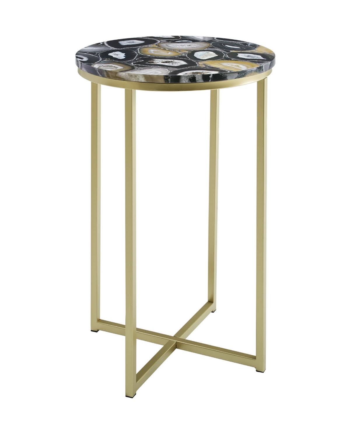 Black Round Side Table J174152