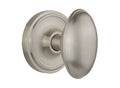 Classic Rosette Interior Mortise Door Knob, Satin Nickel C54695