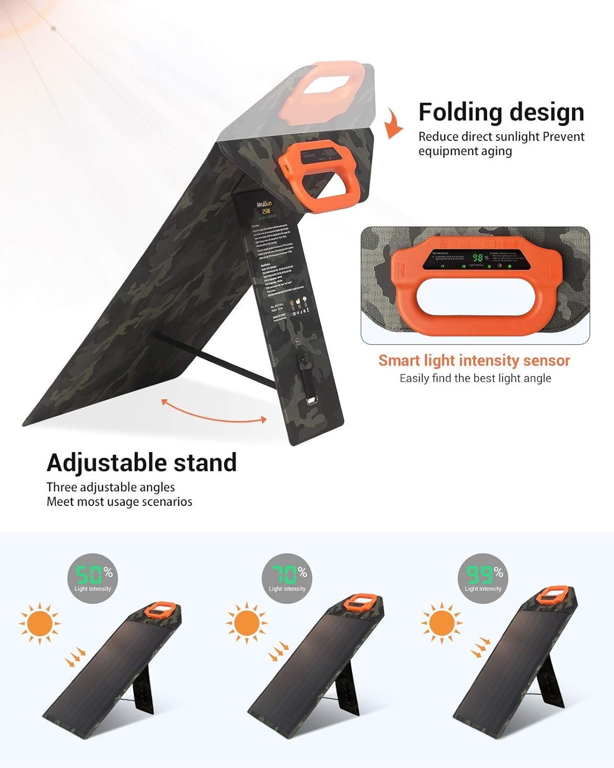 25W Portable Waterproof Monocrystalline Solar Panel Kit H8937