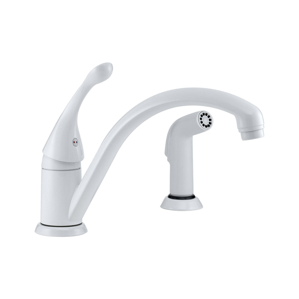 Stainless Steel Single Handle Kitchen Faucet with Spray D91472