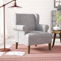 Wingback Chair Gray Washed Marbled Gray G16202
