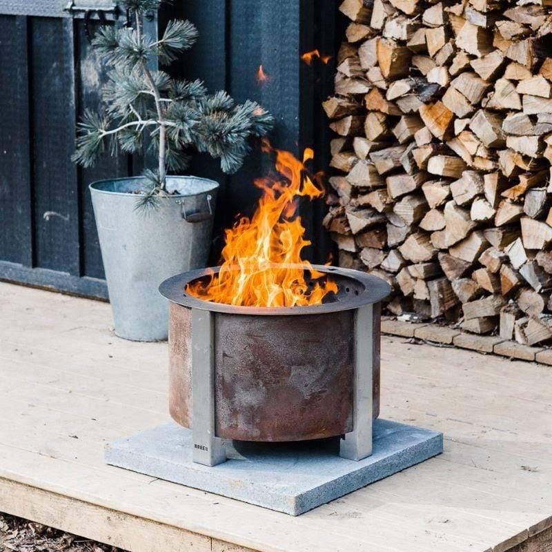 Stainless Steel Smokeless Fire Pit with SearPlate Rim Y465