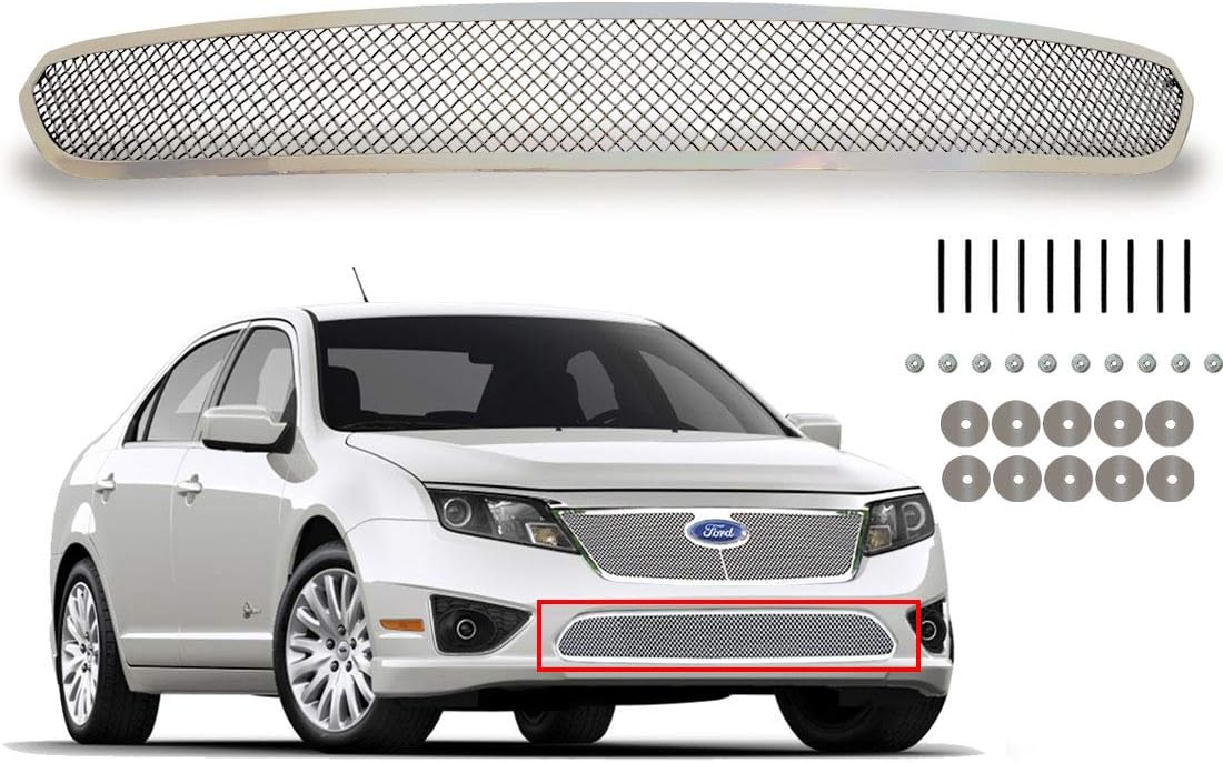 Stainless Steel Mesh Front Bumper Grille for 2010 2011 Ford Fusion C70591