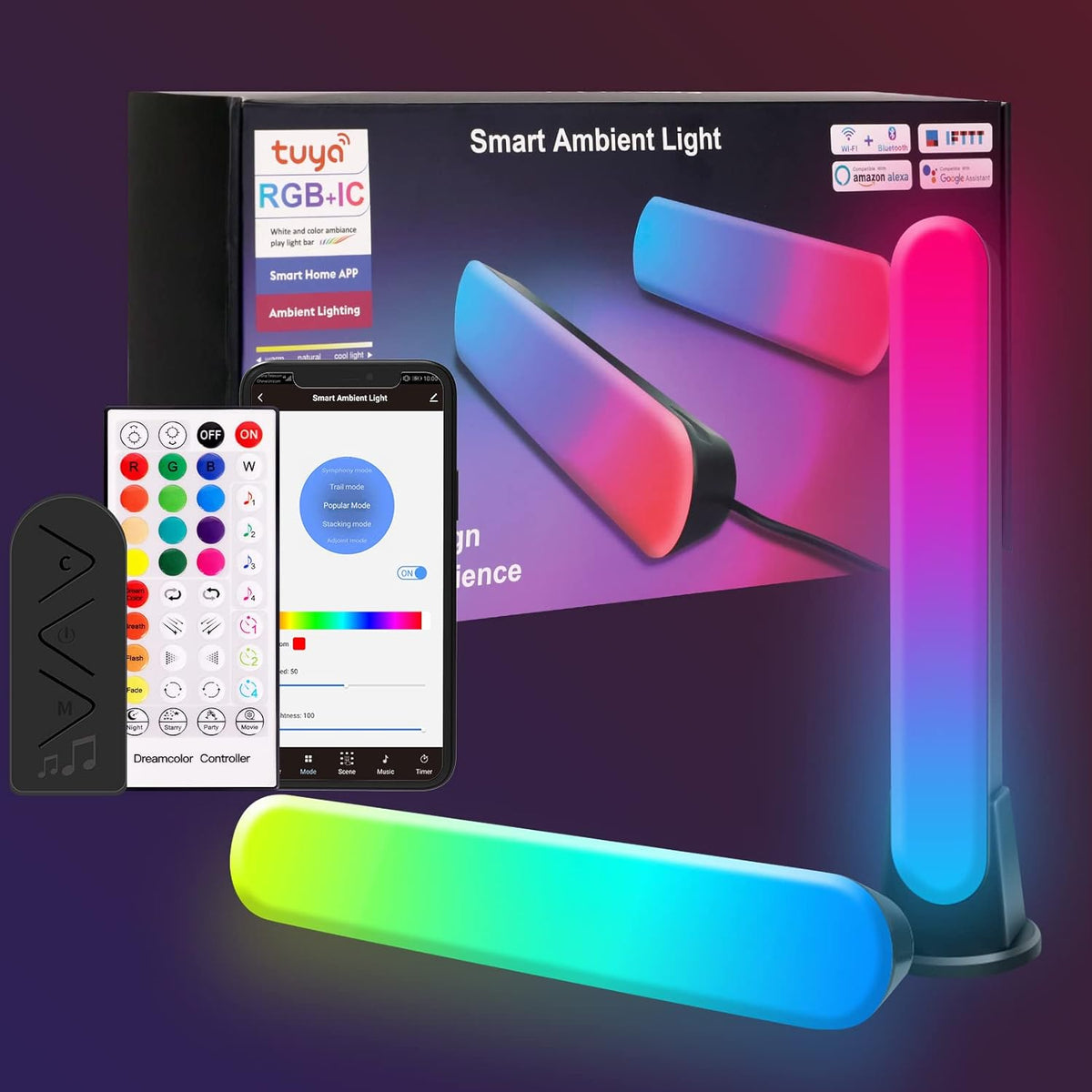 RGB WiFi LED Strip Lights, Pack of 2 C140151