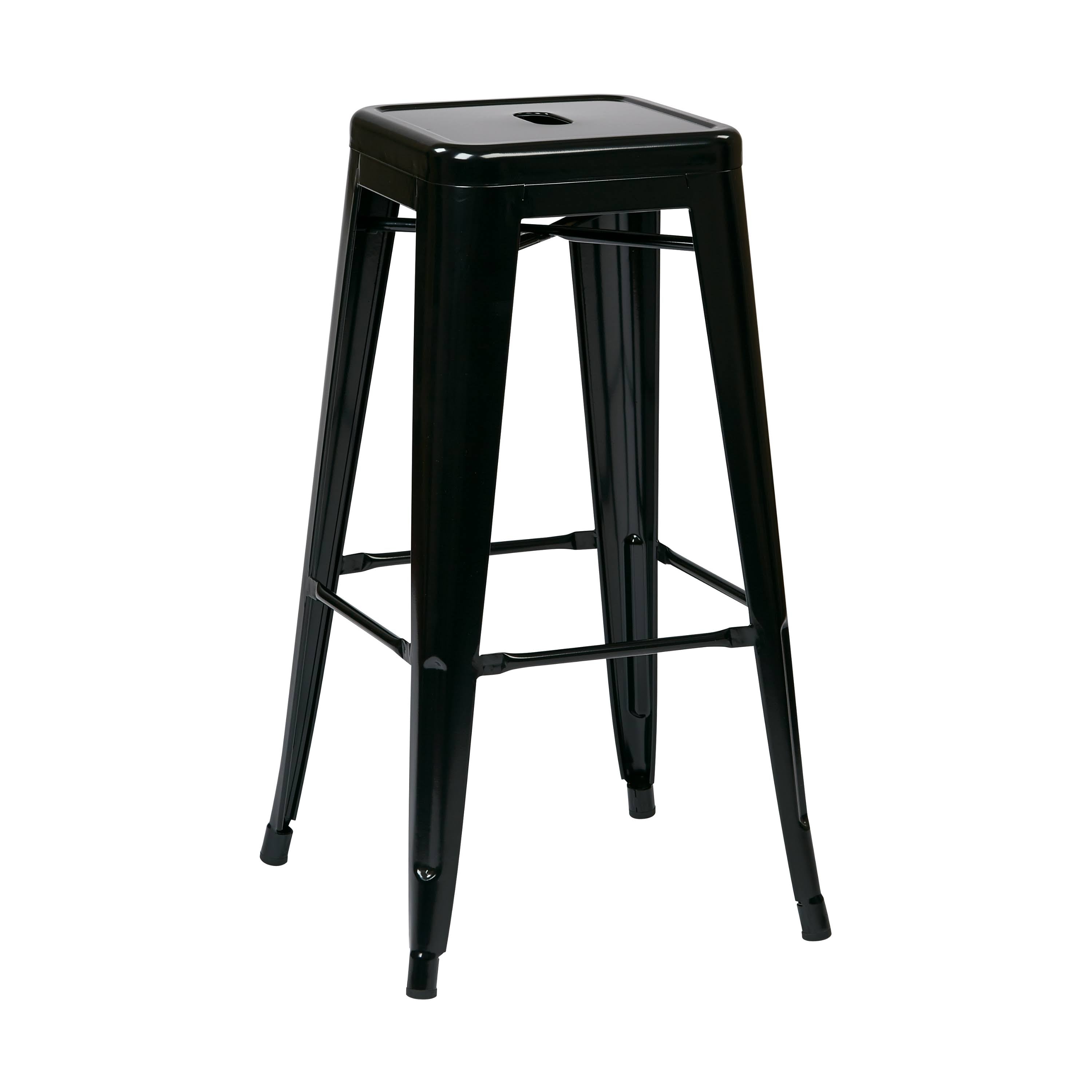 Green Steel Backless Barstool (4-Pack) E700