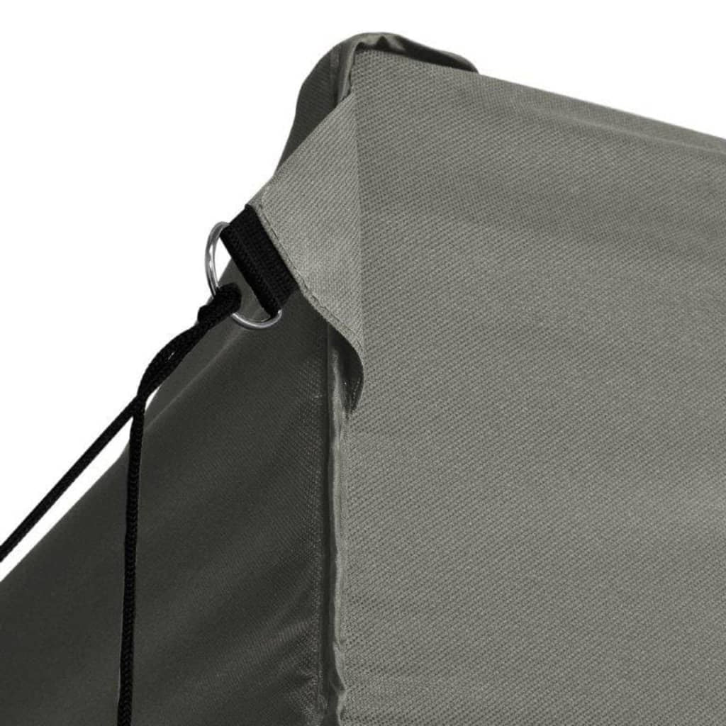 Folding Canopy Tent with 4 Sidewalls Steel Frame Sun Shade Shelter Anthracite N598340