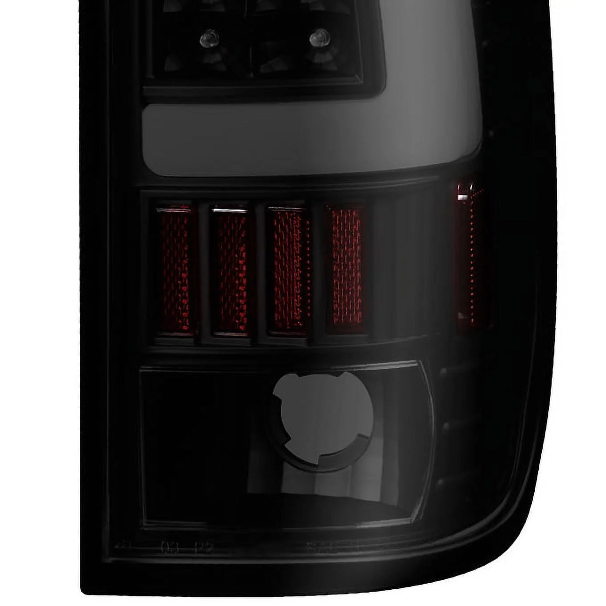 Black Smoked LED Tube Tail Lights Pair Left and Right S56121
