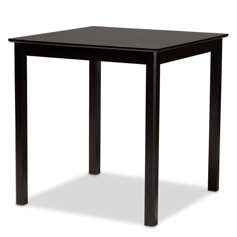 Transitional Dark Brown Finished Wood 5-Piece Pub Set K124842