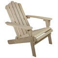 Natural Brown Folding Wooden Adirondack Chair E800