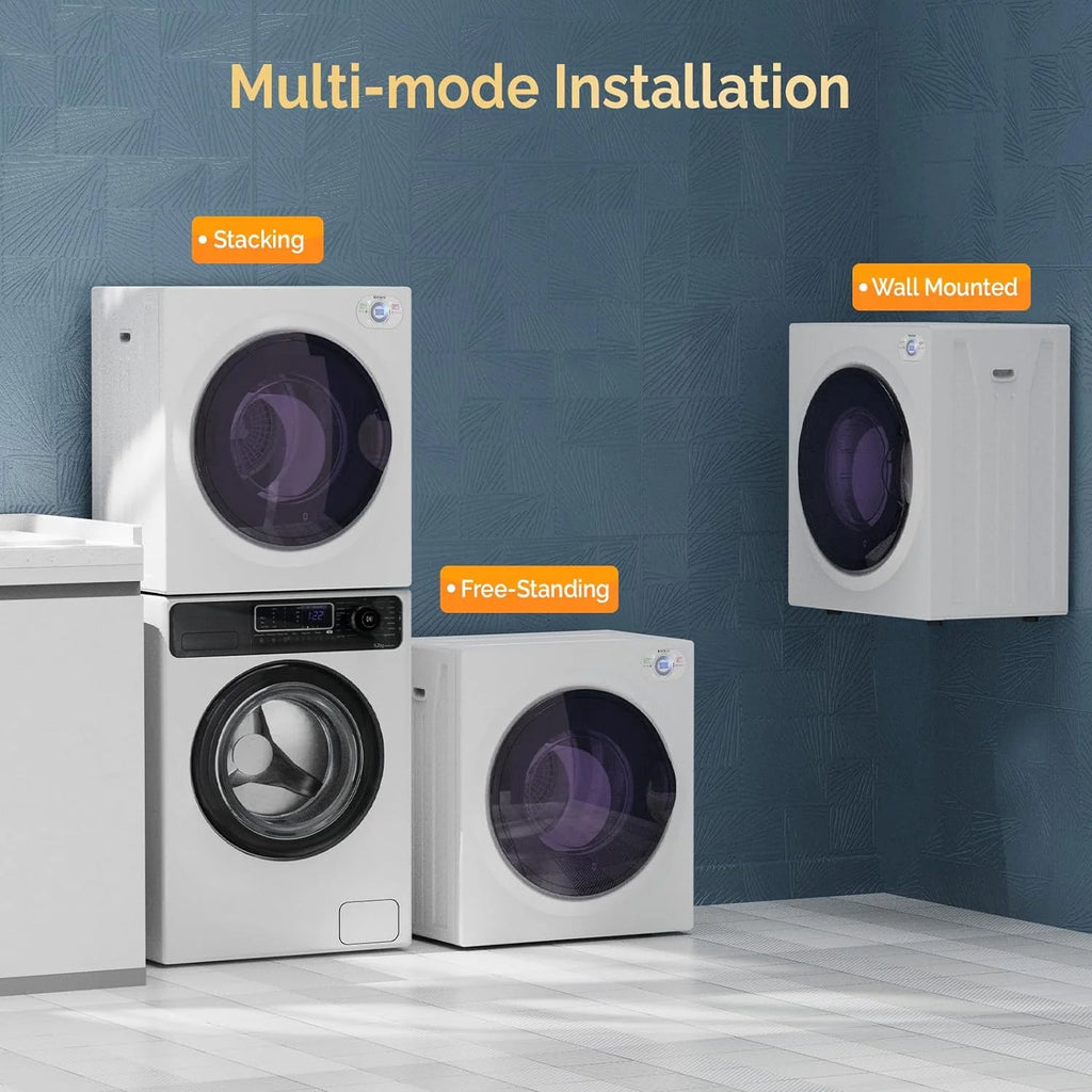 Compact Front Load Laundry Dryer with LCD Control Panel X99996