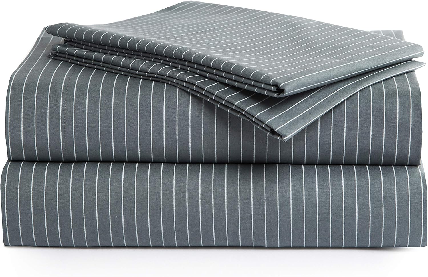 California King 100% Peruvian Pima Cotton Percale Bed Sheet Set O41487