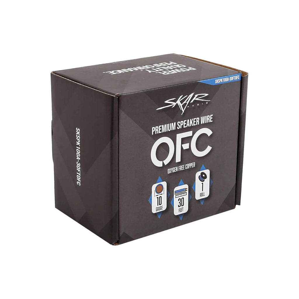 10 Gauge Oxygen-Free Copper Speaker Wire 30 Feet Pack of 2 G2208