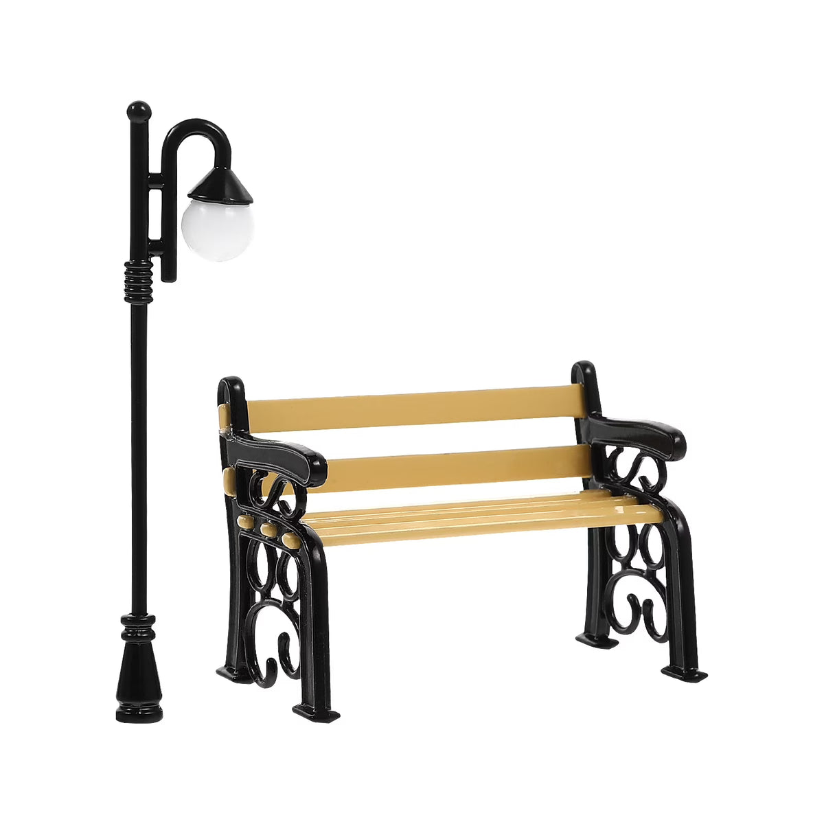3 Sets Dollhouse Furniture Wooden Model Metal N70498