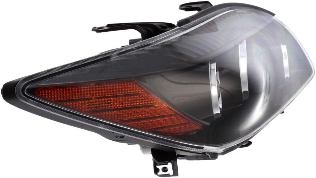 Passenger Side Head Light Assembly Black Housing D585582
