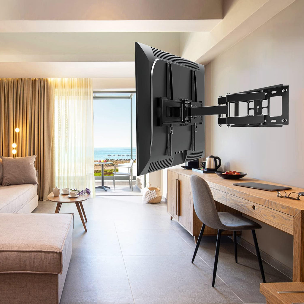 TV Wall Mount Swivel and Tilt Full Motion, Dual Arms, Max VESA 600x400mm, 99 lbs, Pack of 2 O877424