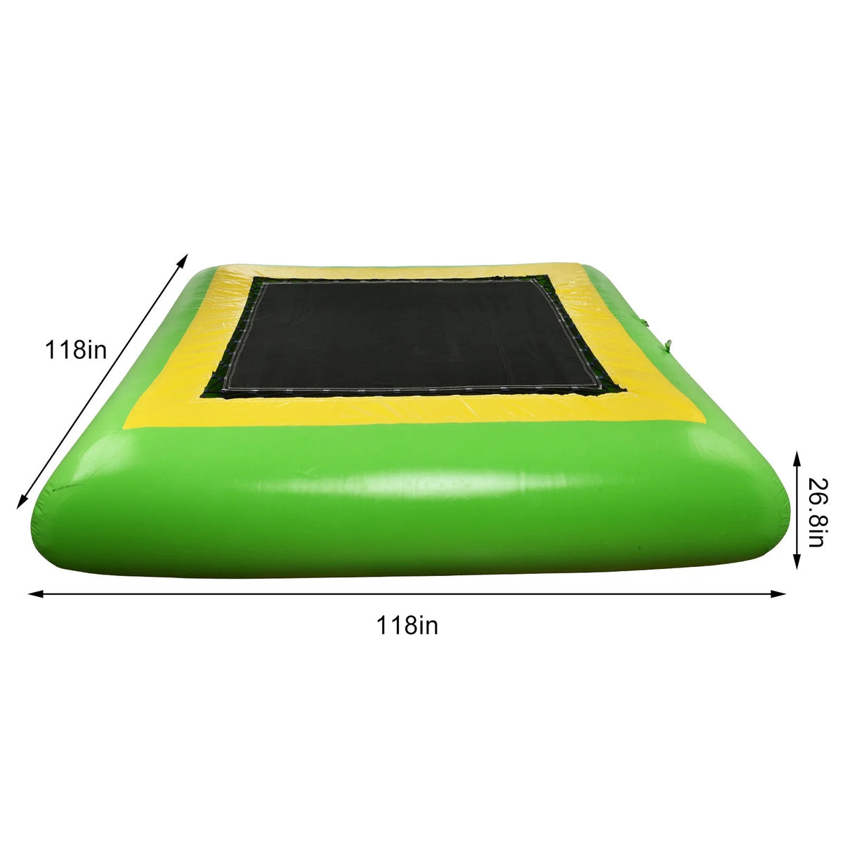 10Ft Inflatable Trampoline Bounce Swim Platform Q485