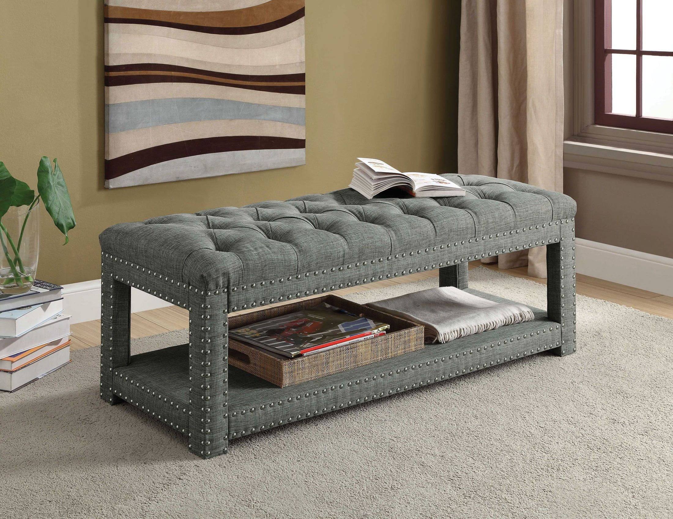 Light Gray Small Bench W805