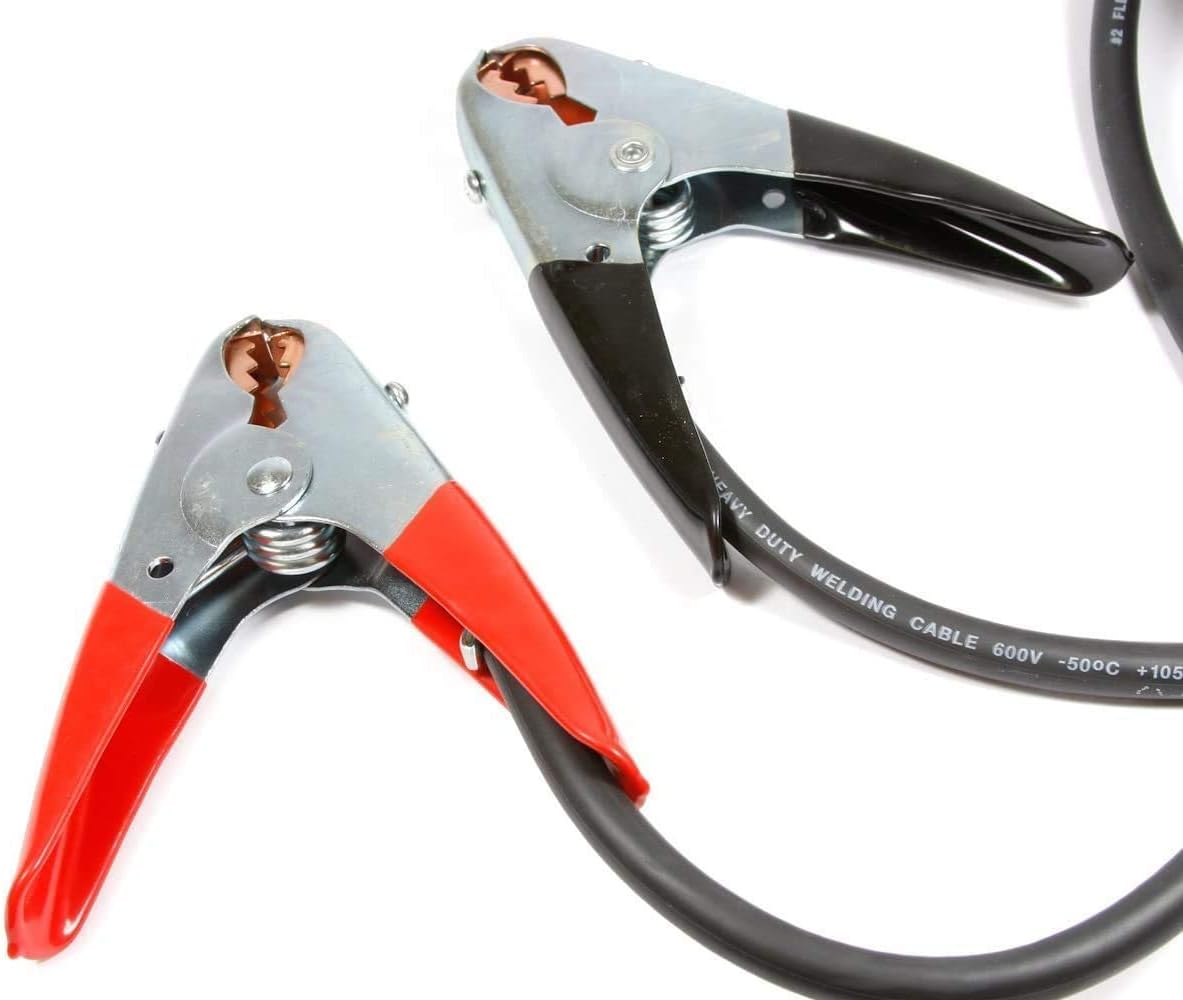 Heavy Duty Booster Cables with 500 Amp Clamps, 25-Feet, Black And Red E826
