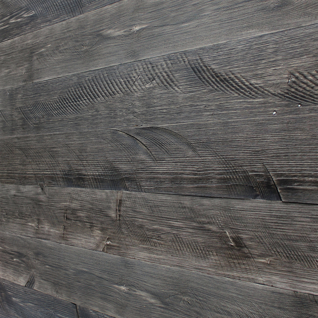 Self-Adhesive Distressed Real Wood Plank Dark Grey A343717