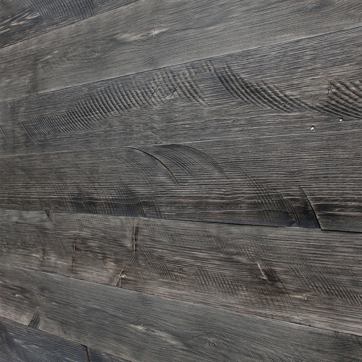 Self-Adhesive Distressed Real Wood Plank Dark Grey A343717