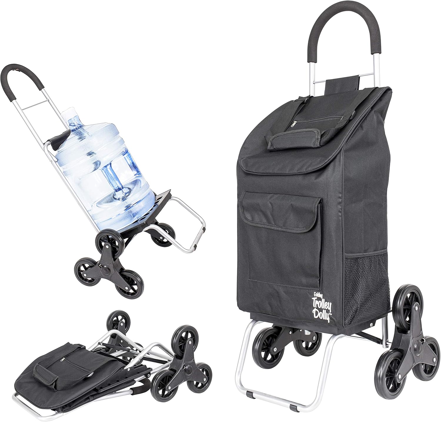 Blue 3 Wheels Folding Grocery Cart T450913