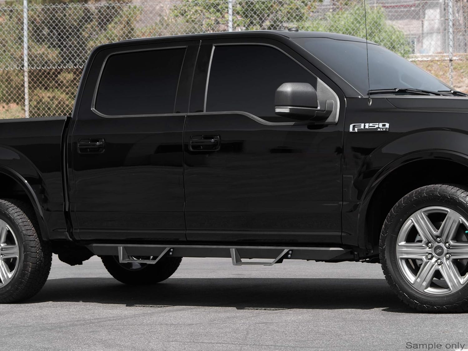 Matte Black Drop Steps for Ford F-150 Super Duty W943101