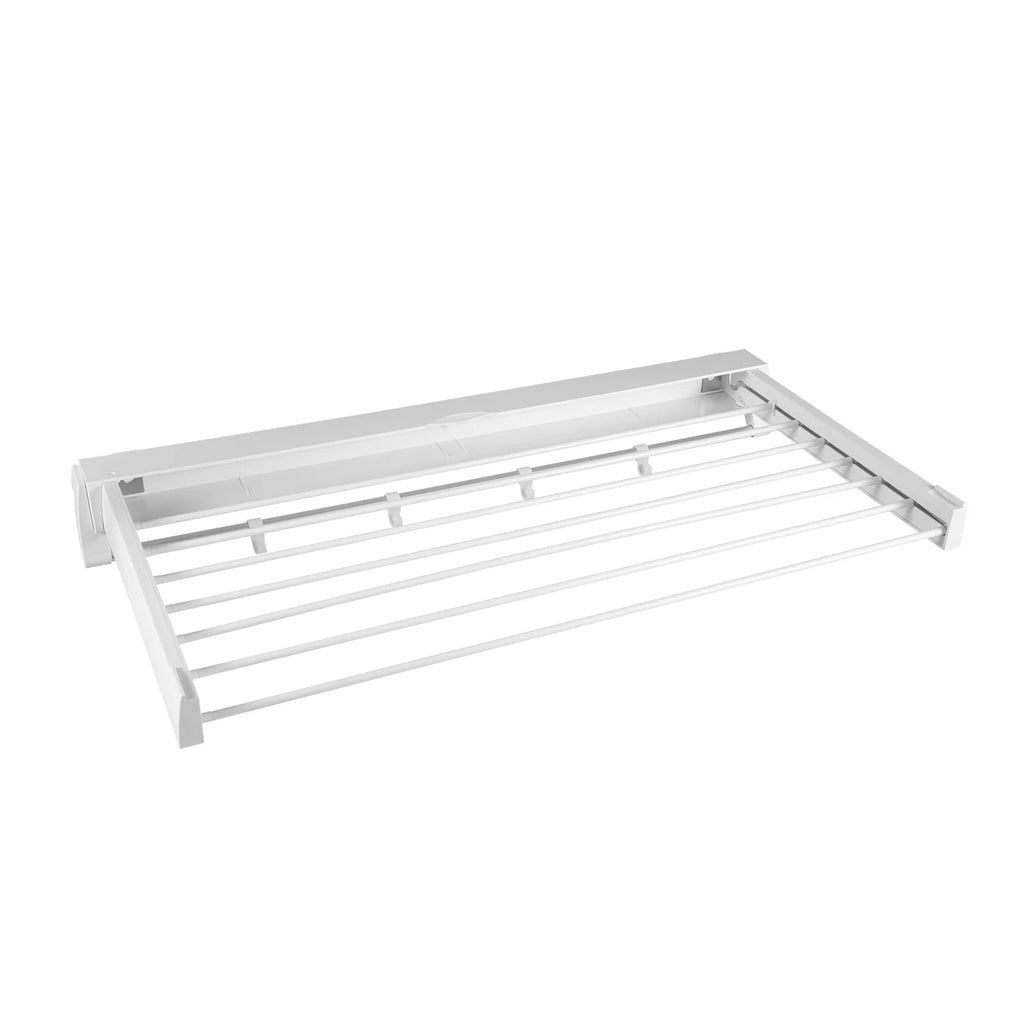 White Wall Mounted Foldable Clothes Drying Rack X322044
