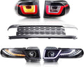 LED Halo Projector Headlights with Grille and Tail Light for Toyota FJ Cruiser Q1937