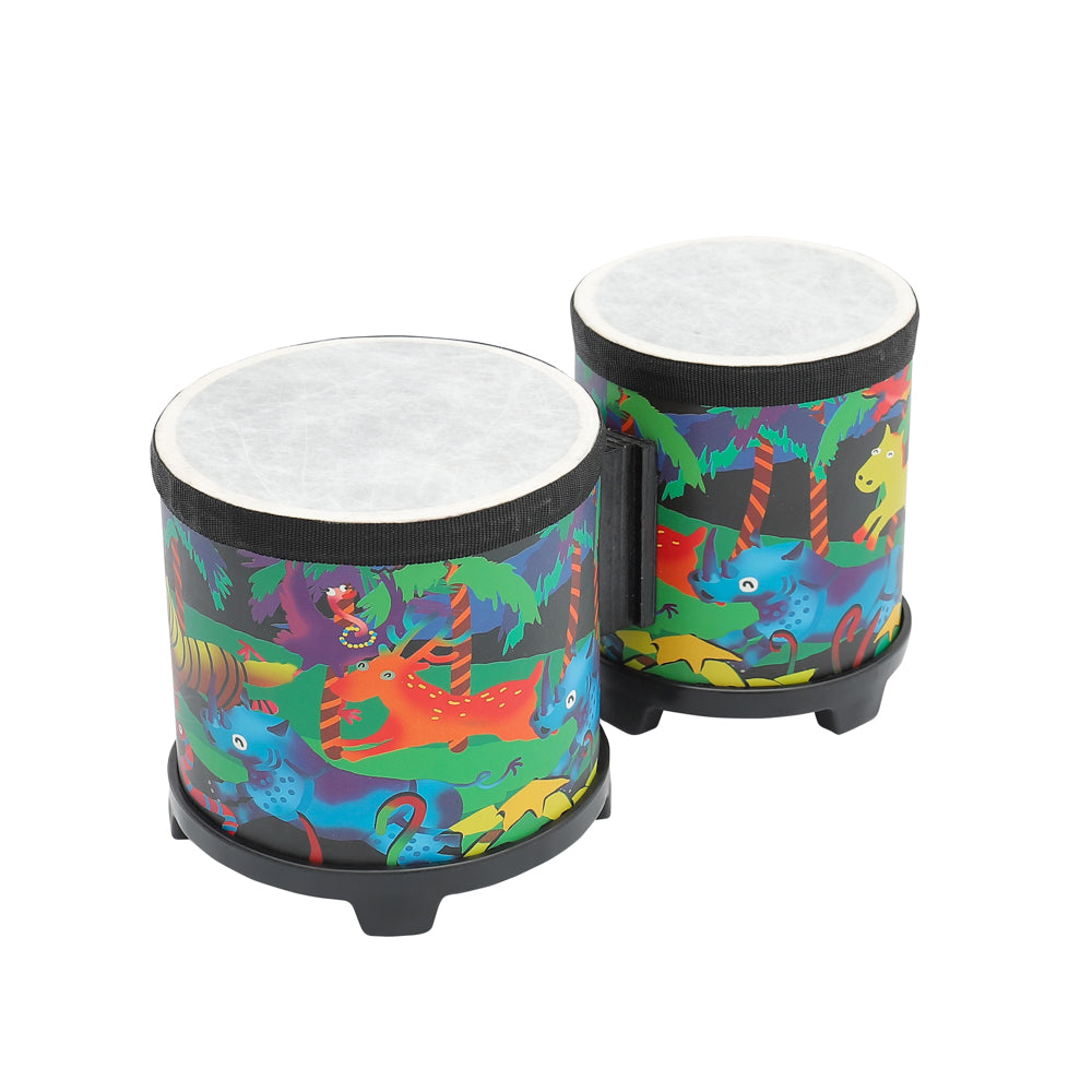 Bongo Drum 5"-6" Percussion Instrument Floor Drum with Mallets C77314