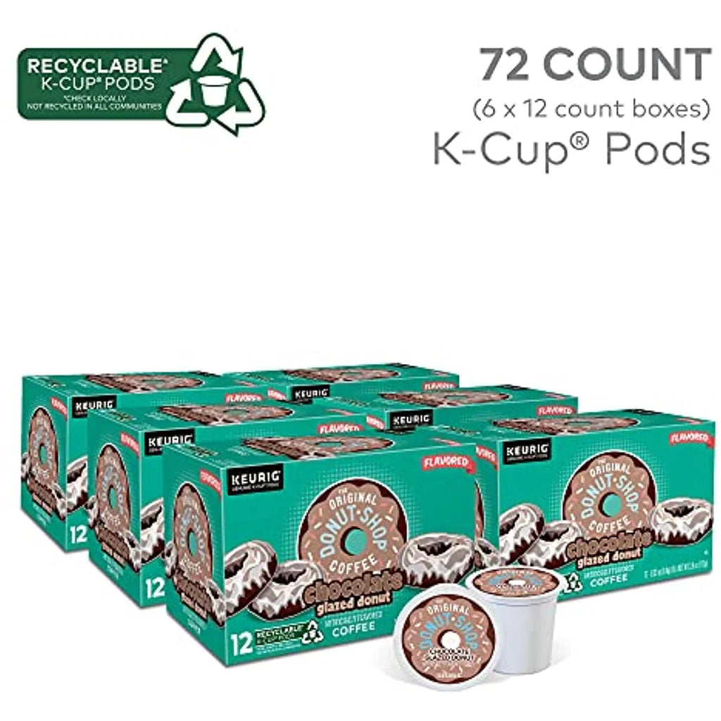 Chocolate Glazed Donut Medium Roast Coffee, 72 Count A204