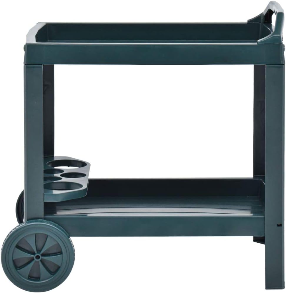Green Plastic Beverage Cart X191