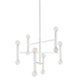 Matte White 12 Light Chandelier U245