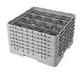Black 16 Compartment Full Size Glass Rack U447