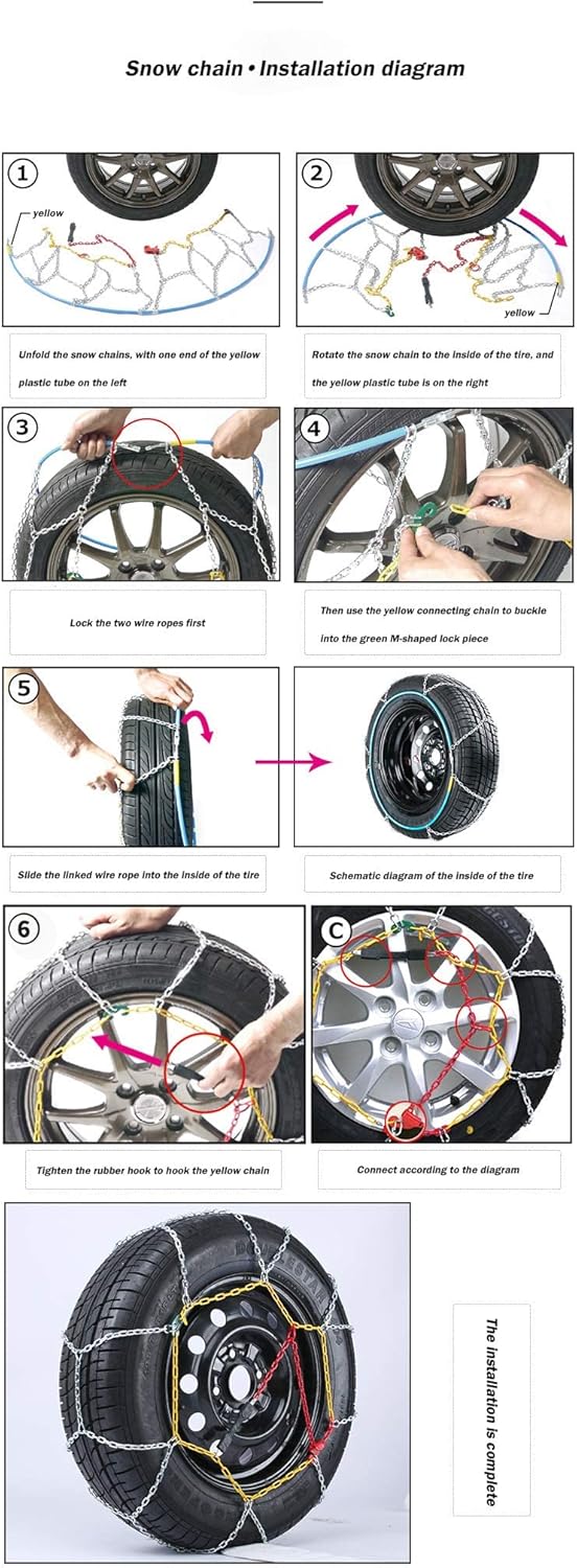 Alloy Snow Chain Tire Chain Set of 2 S931152