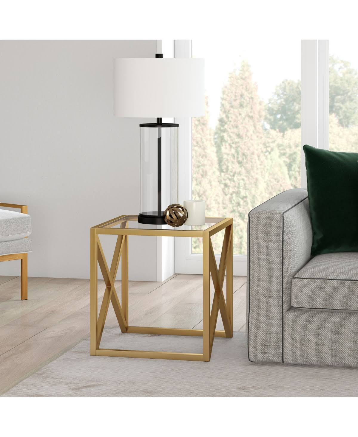 Brass Side Table P195
