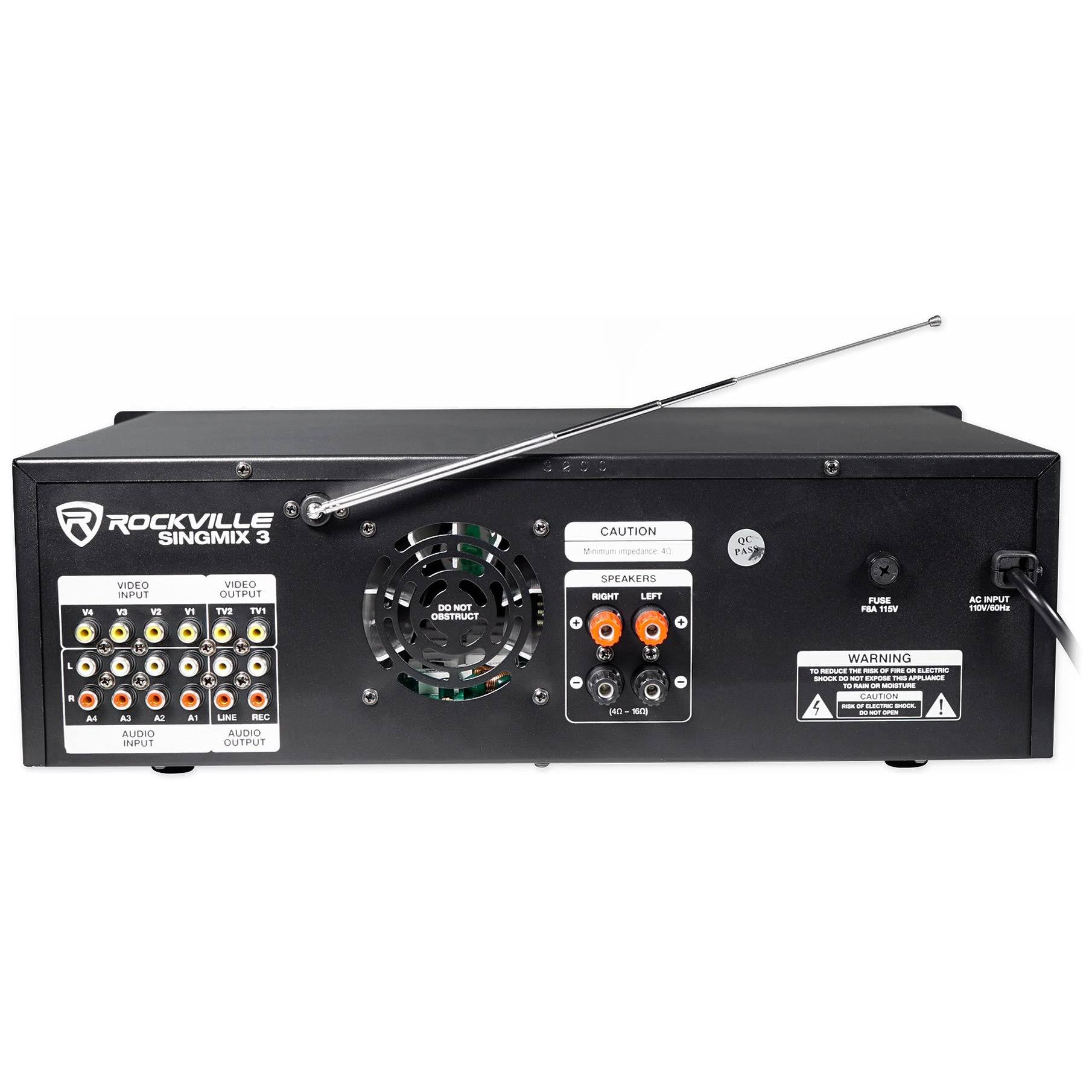 12x22 Karaoke Vocal Speakers with Bluetooth Amplifier Mixer I78478