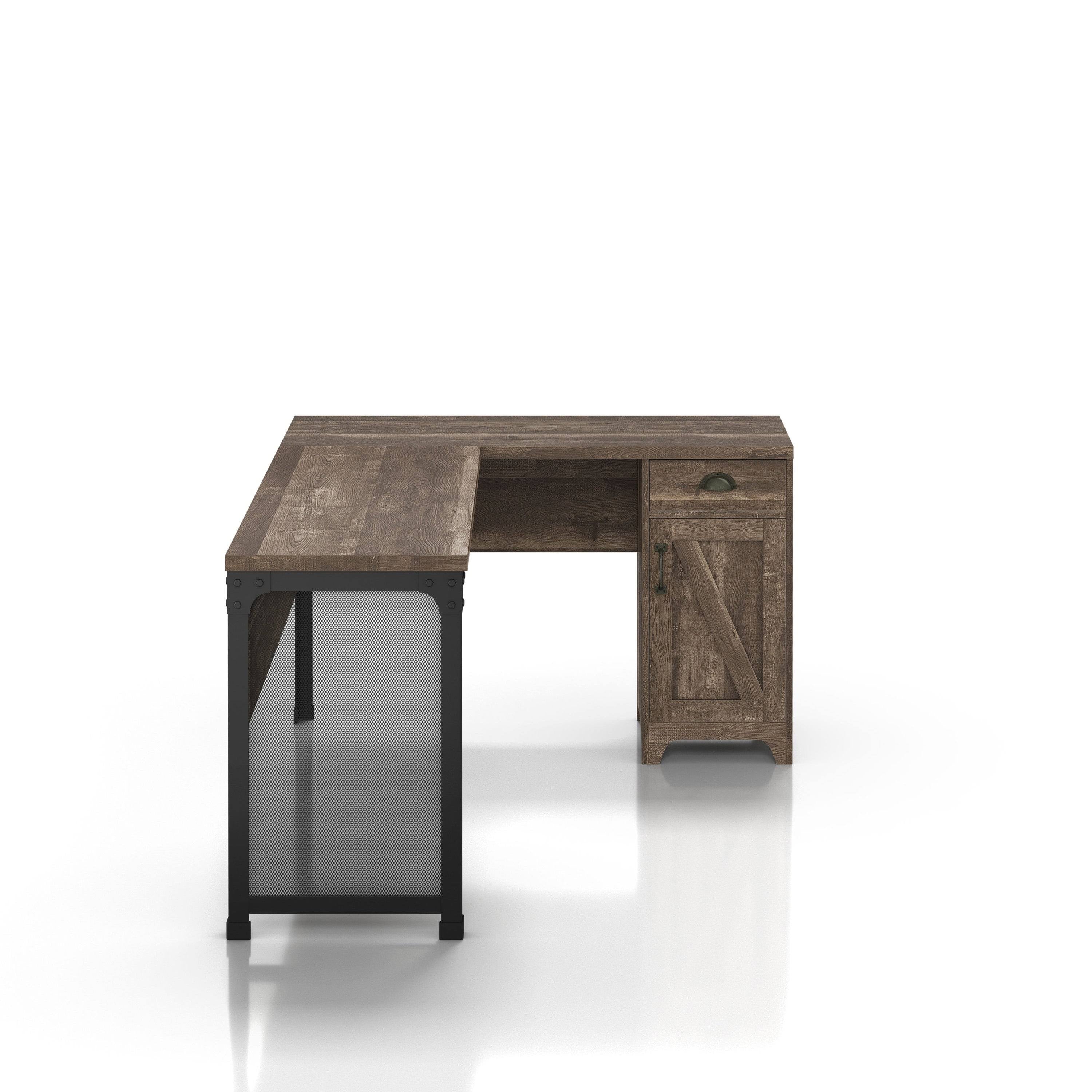 Reclaimed Oak L-Shape Desk A933