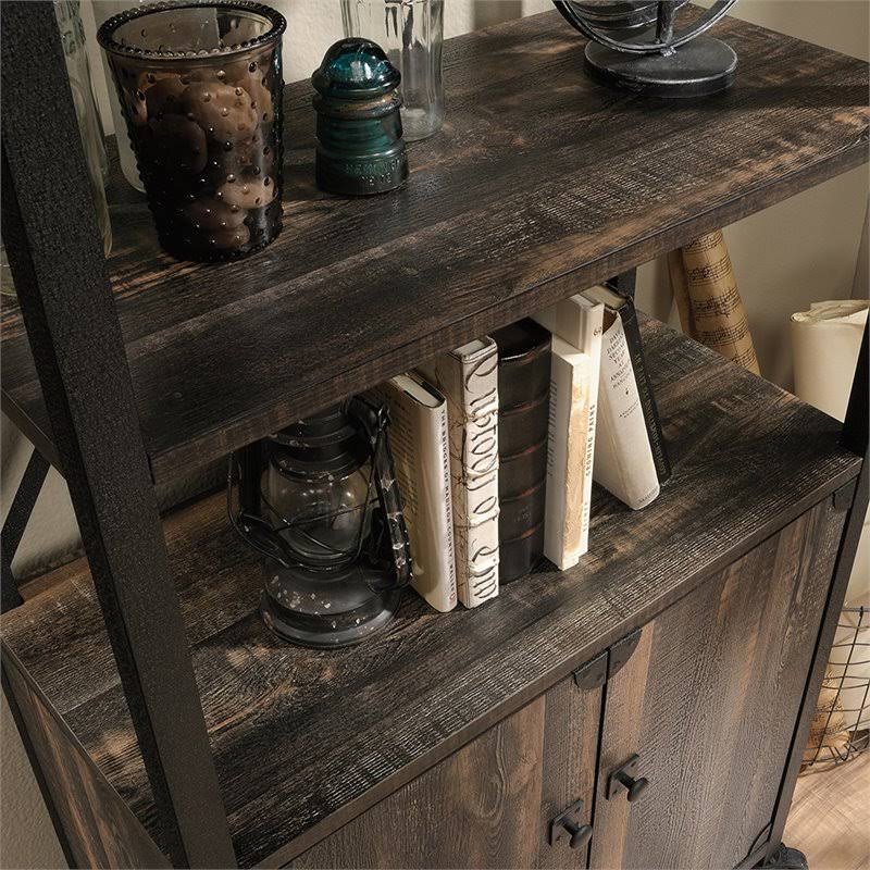 3-Shelf Metal Frame Mobile Bookcase K82239