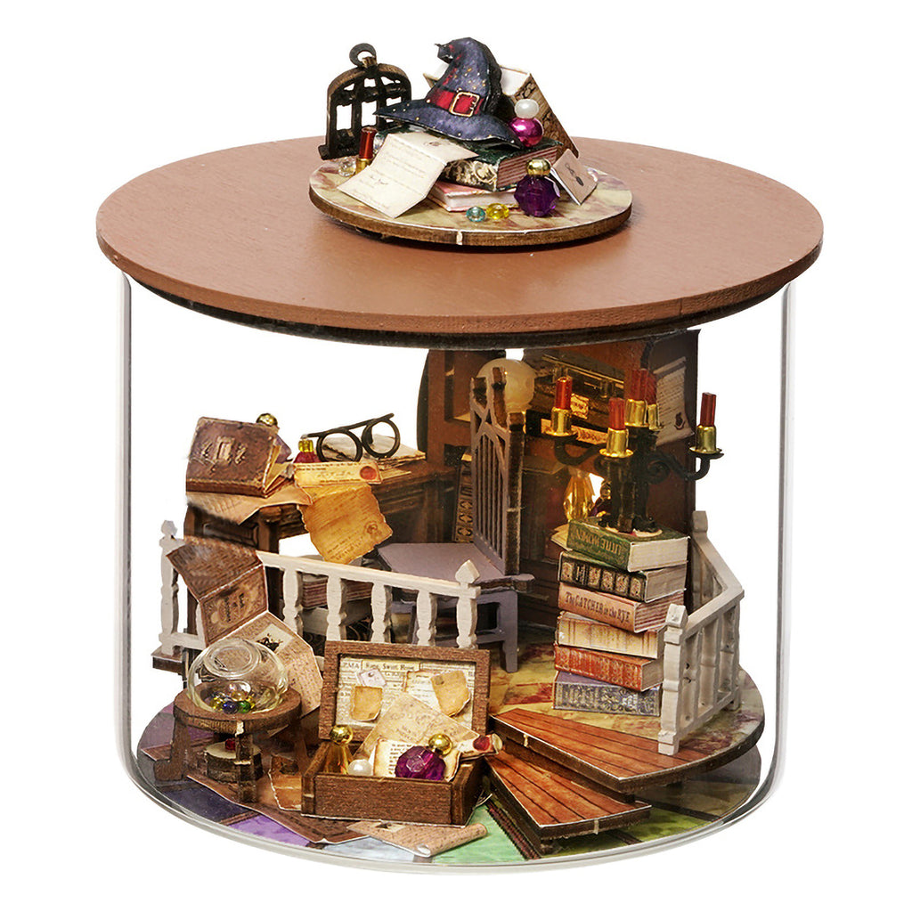 Witch's Room Miniature Dollhouse Kit with LED T4554