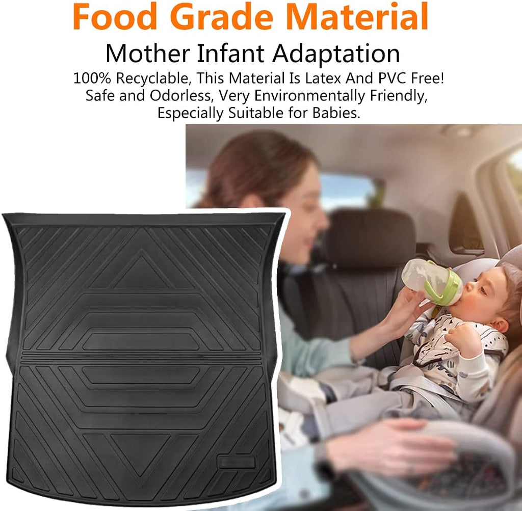 Black Pack of 2 TPE Trunk Mat C2404