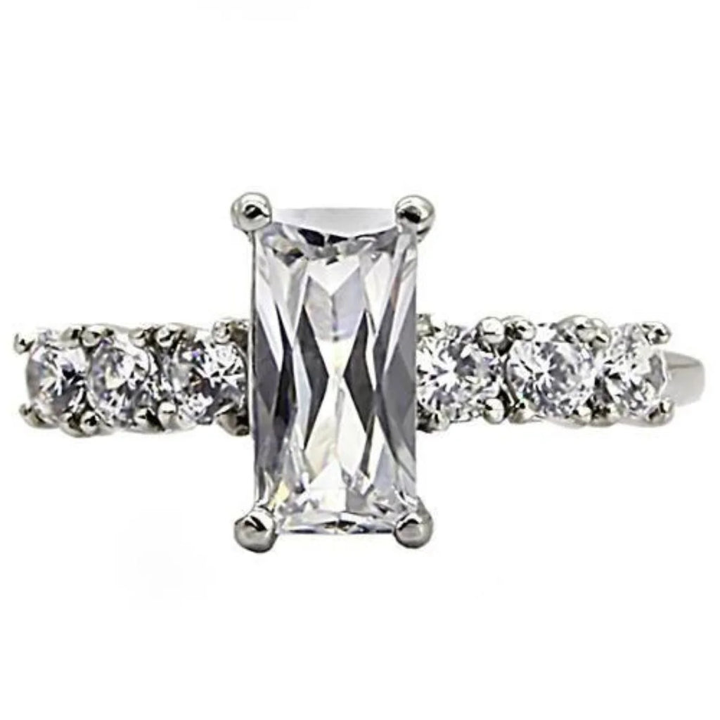 Stainless Steel Ring with Cubic Zirconia L661385