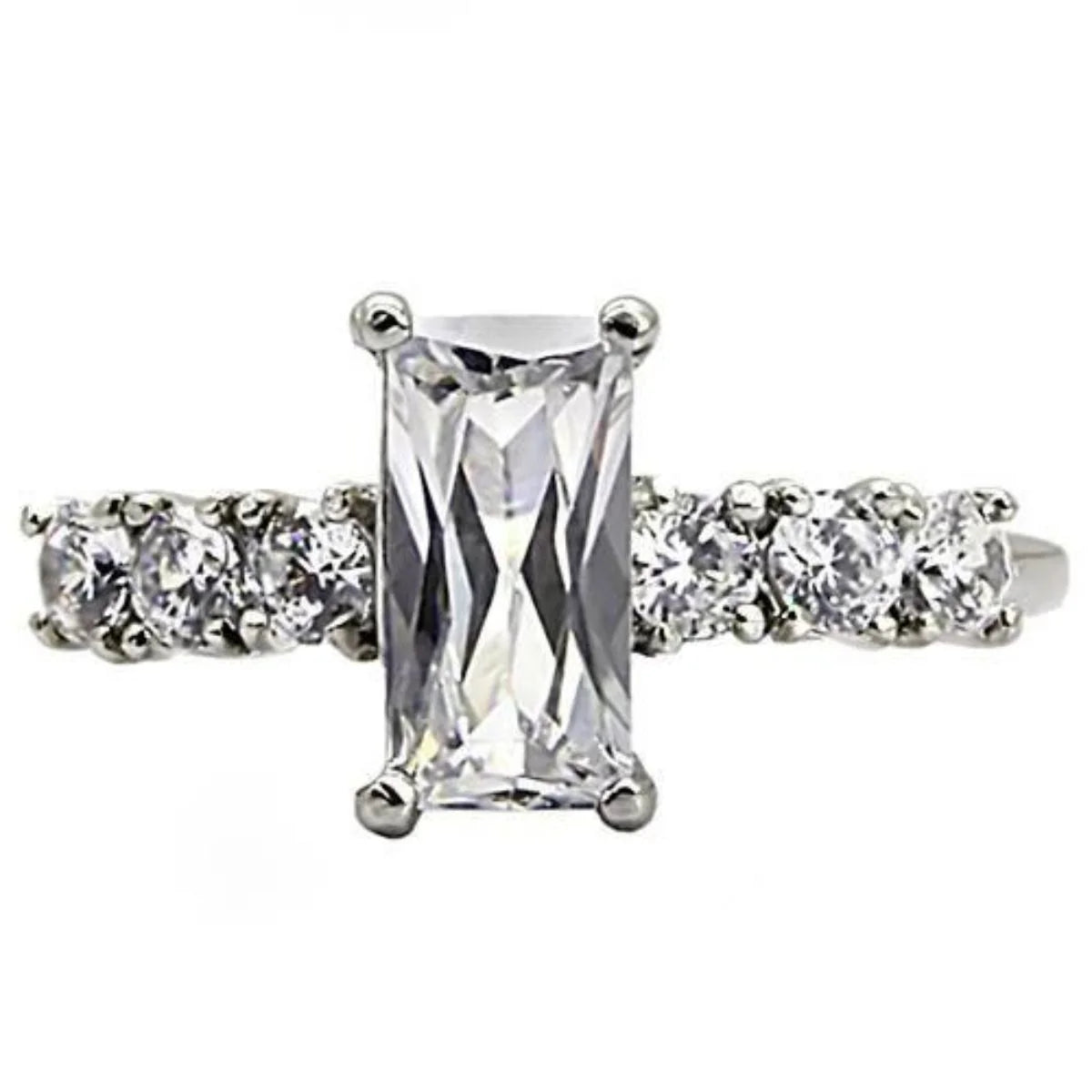 Stainless Steel Ring with Cubic Zirconia L661385