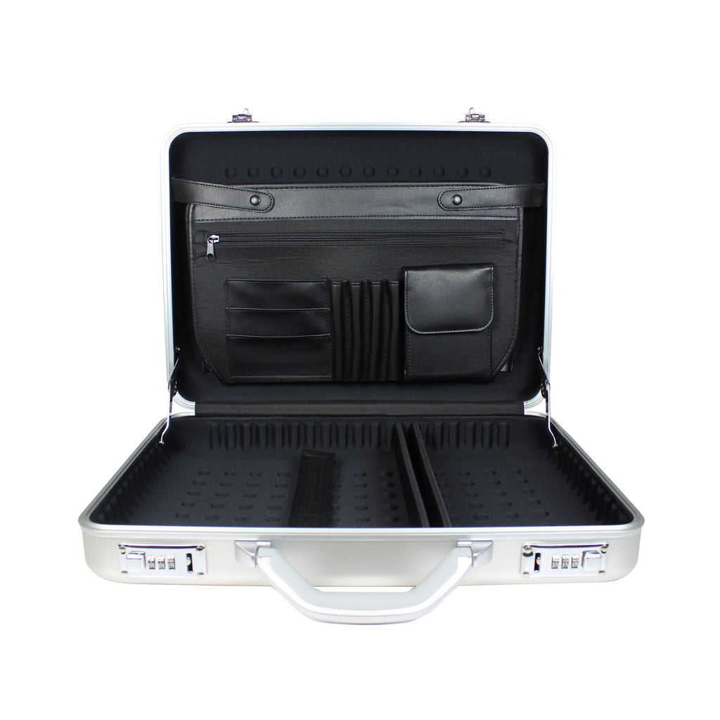 Aluminum Silver Laptop Attache Case L3346
