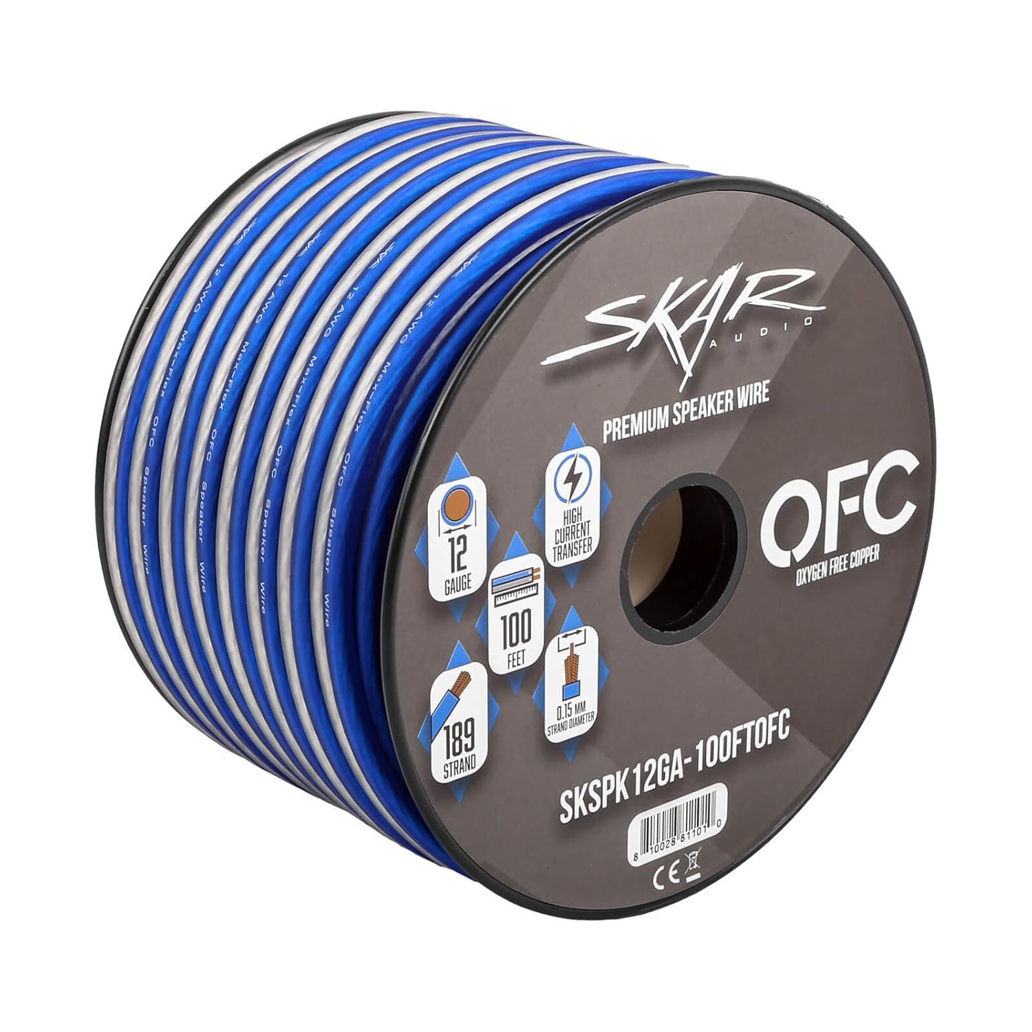 10 Gauge Oxygen-Free Copper Speaker Wire 30 Feet Pack of 2 G2208
