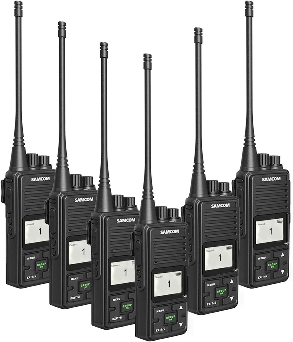 2 Pack 2 Way Radio 3000mAh Rechargeable UHF Walkie Talkie Q4039