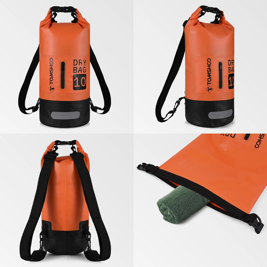 Waterproof Roll-Top Travel Backpack Q3993