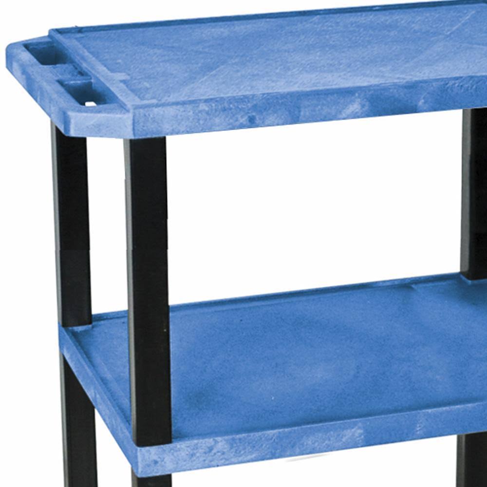 Blue 3 Shelf Utility Cart Y589