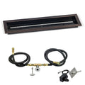 Oil Rubbed Bronze Trough Pan Natural Gas Fire Pit Kit T4185