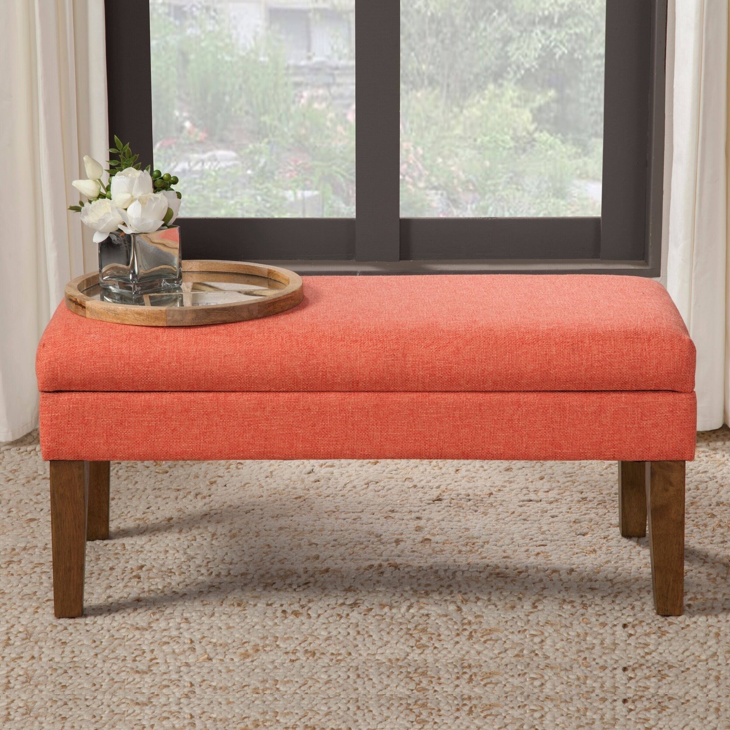 Coral Decorative Storage Bench A183093
